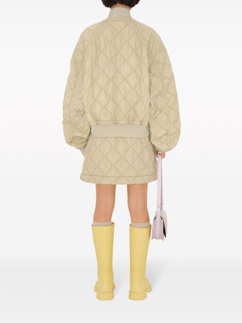 Burberry quilted bomber jacket - Neutrals