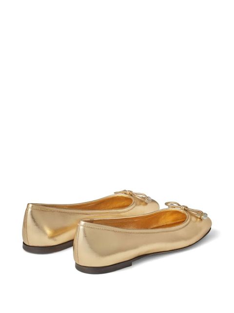 Jimmy Choo Elme ballerina shoes - Gold