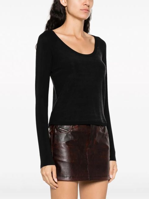 OUR LEGACY lyocell-blend knitted top - Black