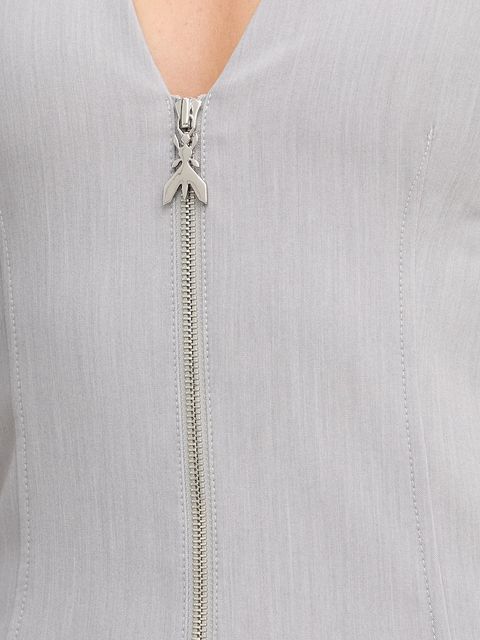 Patrizia Pepe sukienka kolor szary midi dopasowana 2A3001 A498