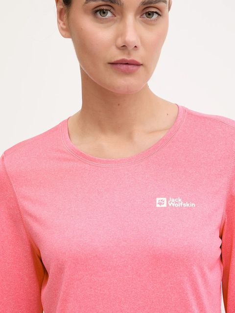Jack Wolfskin longsleeve sportowy Sky Thermal kolor różowy 1808961 - zdjęcie produktu nr 2