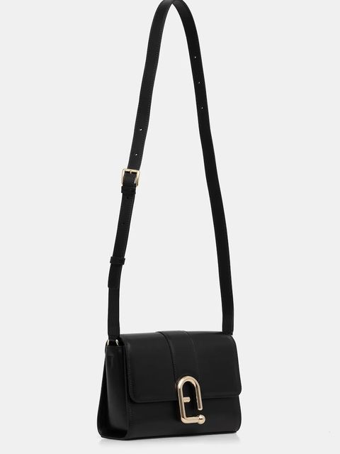 Furla torebka skórzana kolor czarny WB01683.BX3346.O6000 - zdjęcie produktu nr 2