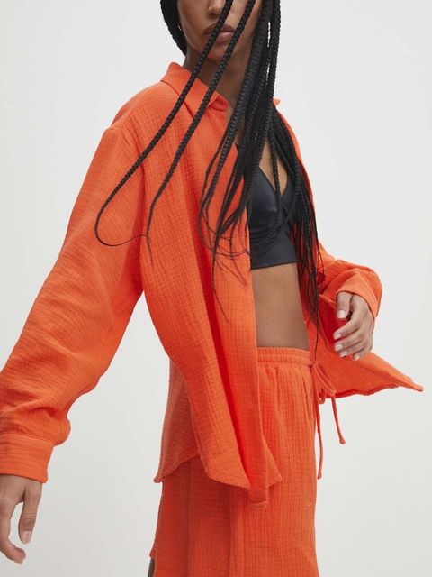 Answear.LAB komplet bawełniany kolor pomarańczowy