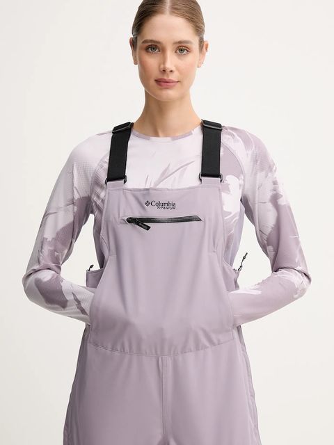 Columbia spodnie do sportów zimowych Highland Summit kolor fioletowy 2085781