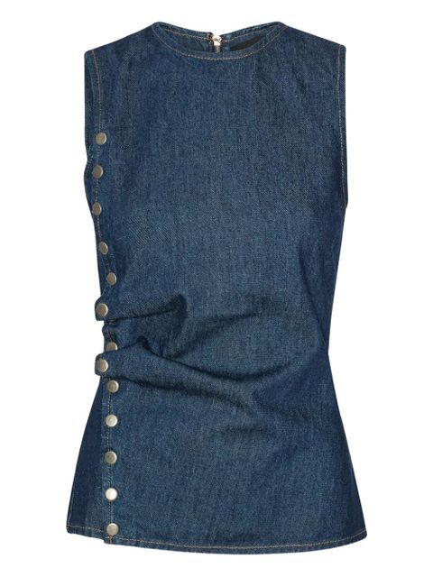 ROTATE BIRGER CHRISTENSEN button-detail top - Blue - zdjęcie produktu nr 1