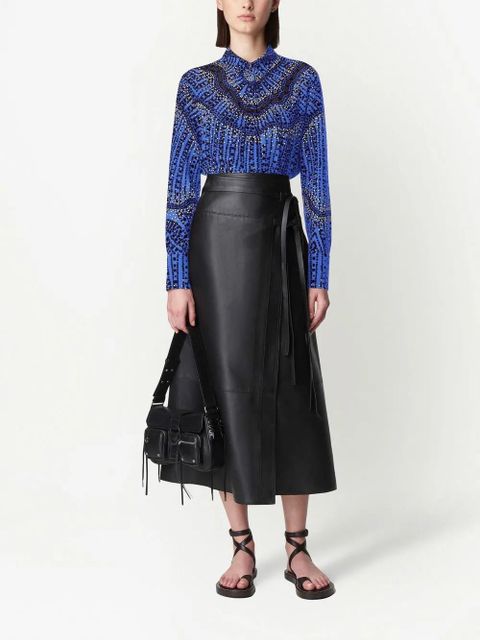 Altuzarra Chika printed silk shirt - Blue - zdjęcie produktu nr 2