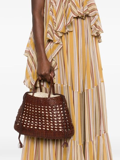 DRAGON DIFFUSION Santa Cano woven braided tote bag - Brown - zdjęcie produktu nr 2