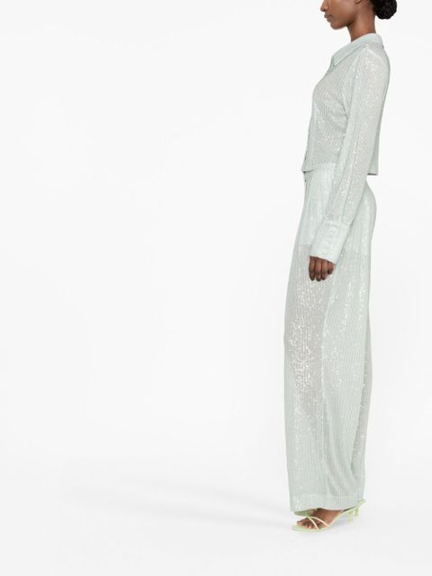 ROTATE BIRGER CHRISTENSEN sequin-embellished trousers - Blue