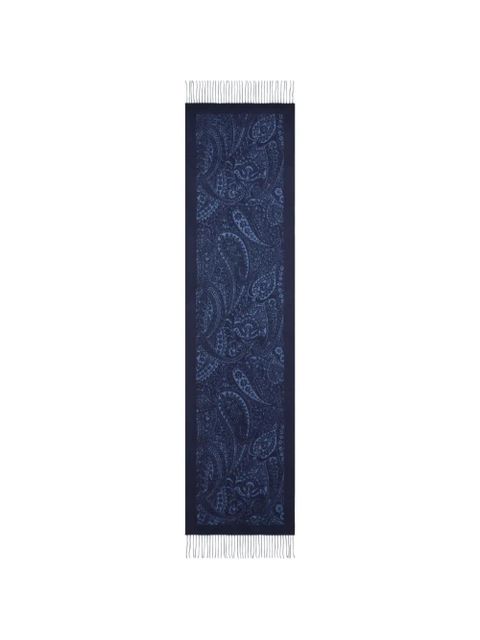 ETRO paisley jacquard scarf - Blue - zdjęcie produktu nr 1