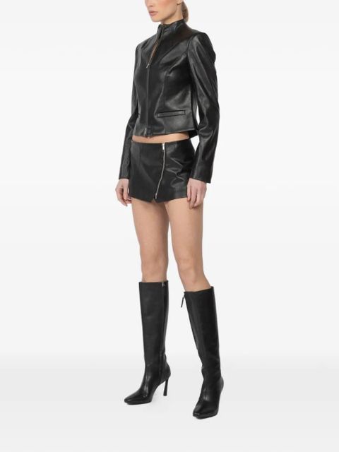 Aya Muse zip mini skirt - Black - zdjęcie produktu nr 2