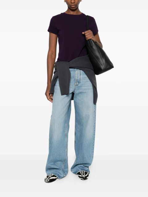 AGOLDE Adine crew-neck T-shirt - Purple - zdjęcie produktu nr 2