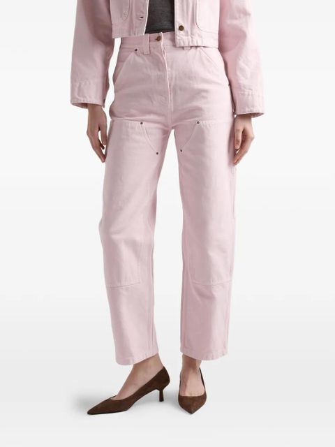 Prada logo-detail trousers - Pink