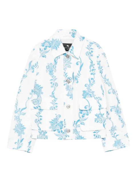 ETRO floral-pattern pocket jacket - White - zdjęcie produktu nr 1