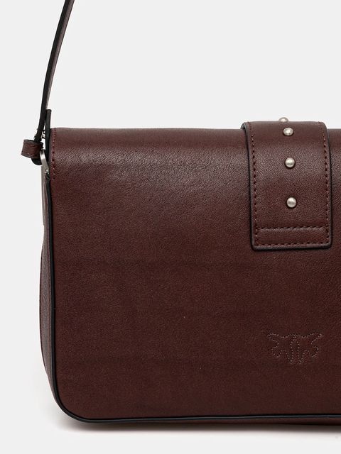 Pinko torebka skórzana kolor brązowy 105081 A2JG