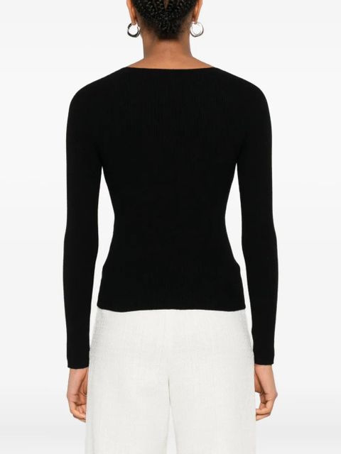 Maje wool sweater - Black