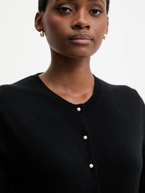 United Colors of Benetton sweter wełniany damski kolor czarny lekki 1002D501U