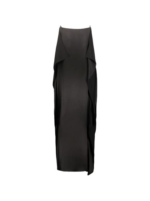 The Row ruffled maxi dress - Black