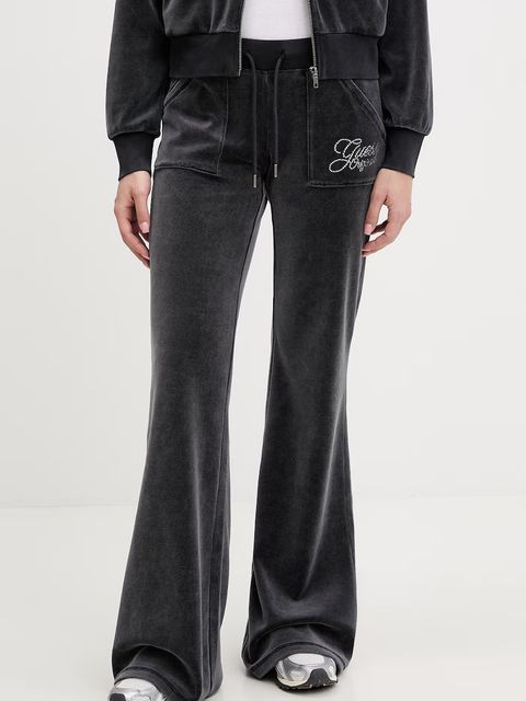 Guess Originals spodnie dresowe welurowe - zdjęcie produktu nr 2