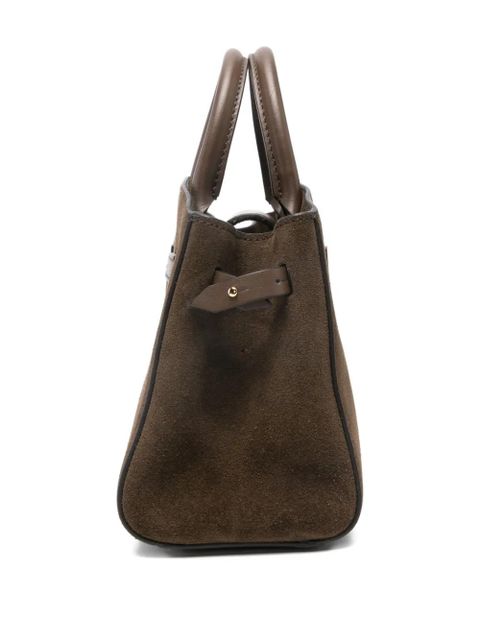 DeMellier small Hudson suede tote bag - Brown