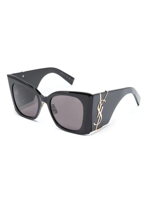 Saint Laurent Eyewear SL M119 Blaze oversize-frame sunglasses - Black - zdjęcie produktu nr 2