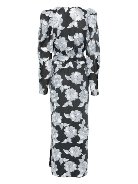 ROTATE BIRGER CHRISTENSEN flower mesh maxi dress - Grey - zdjęcie produktu nr 2