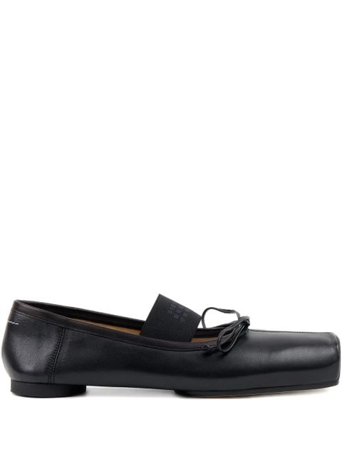 MM6 Maison Margiela leather ballet flats - Black - zdjęcie produktu nr 1