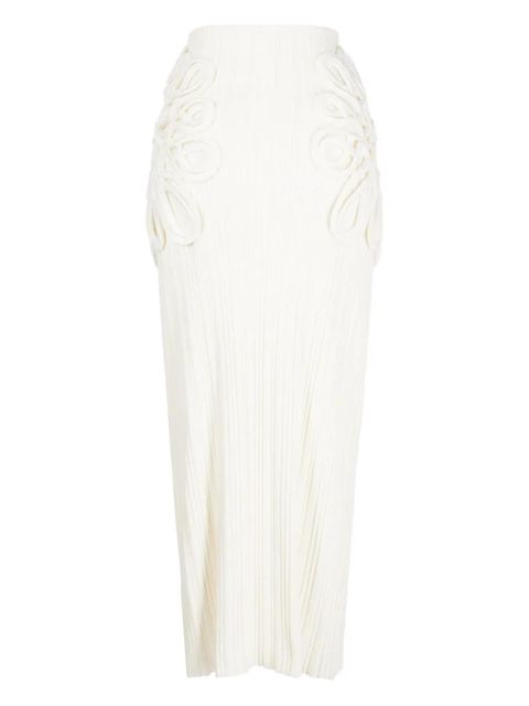 Cult Gaia Chasina floral-appliqué beach skirt - White - zdjęcie produktu nr 2