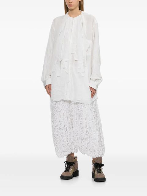 Comme Des Garçons crinkled shirt - White