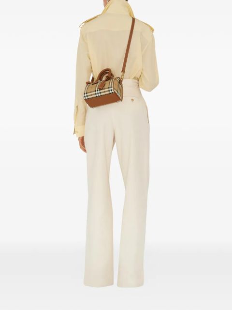 Burberry mini check bowling bag - Neutrals