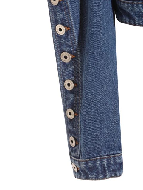 Jean Paul Gaultier cropped denim jacket - Blue