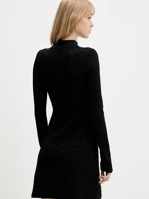 HUGO sukienka kolor czarny mini rozkloszowana 50548253