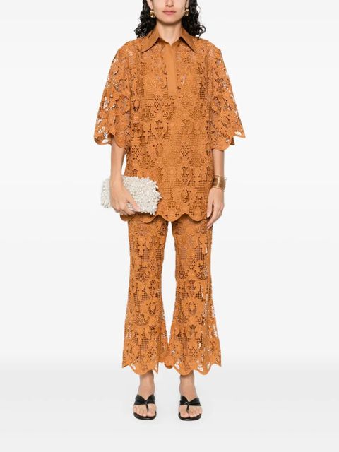 ZIMMERMANN embroidered blouse - Brown - zdjęcie produktu nr 2