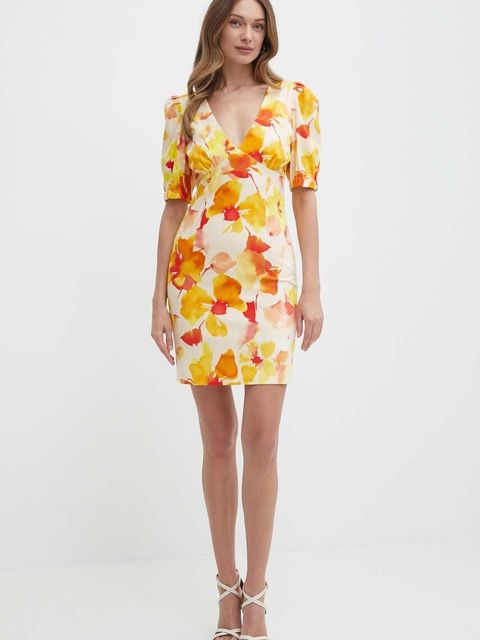 Morgan sukienka RAMIN.F kolor żółty mini prosta