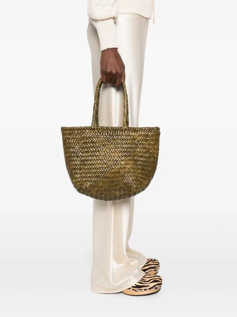 DRAGON DIFFUSION Small Grace basket woven satchel - Green - zdjęcie produktu nr 2