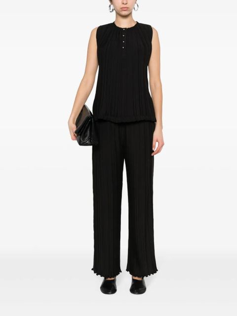 Lanvin plissé wide-leg trousers - Black - zdjęcie produktu nr 2
