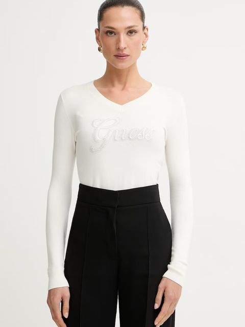 Guess sweter damski z wiskozą LENA - zdjęcie produktu nr 1