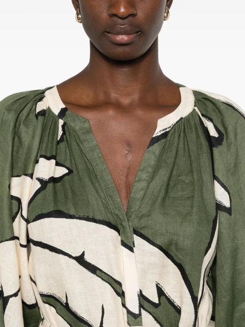 Johanna Ortiz Weaving Weve dress - Green