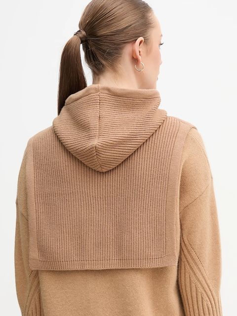 United Colors of Benetton kaptur kolor beżowy 6SCQDU01T - zdjęcie produktu nr 2