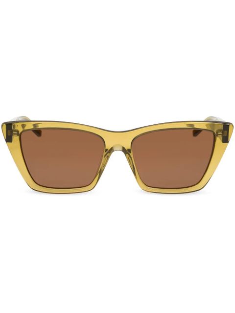 Saint Laurent Eyewear rectangle-frame sunglasses - Green
