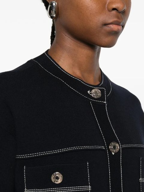 SANDRO long-sleeve cardigan - Blue