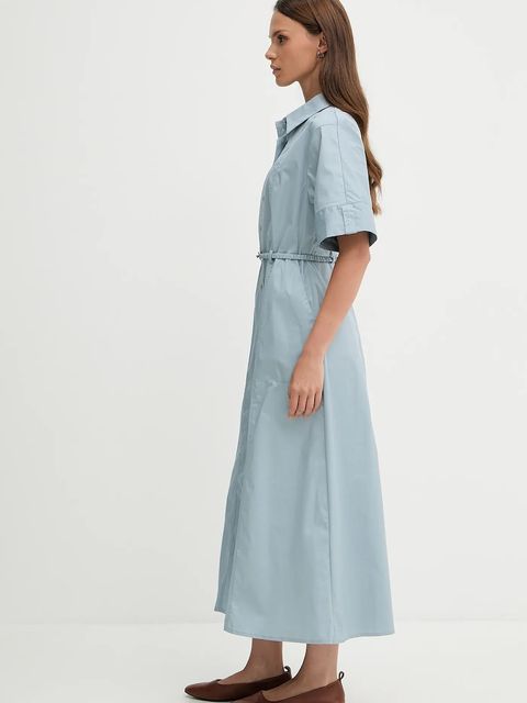 Pedro del Hierro sukienka kolor niebieski midi rozkloszowana 3819813 - zdjęcie produktu nr 2