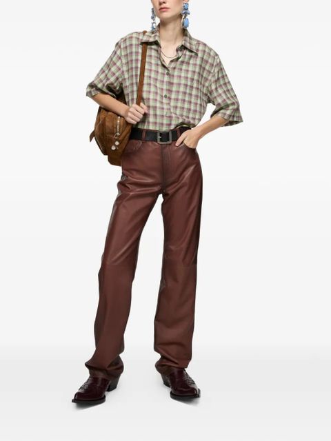 Acne Studios checked buttoned shirt - Green - zdjęcie produktu nr 2