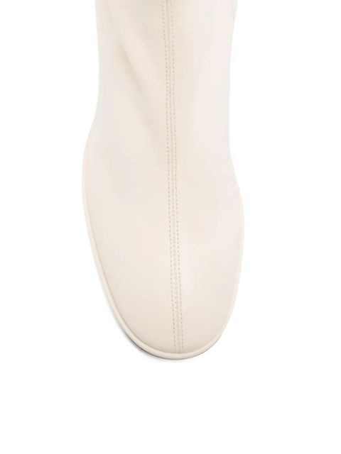 Aeyde Ayla round-toe boots - Neutrals