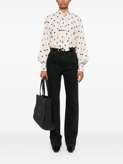 ZIMMERMANN Batwing polka dot-print shirt - Neutrals - zdjęcie produktu nr 2