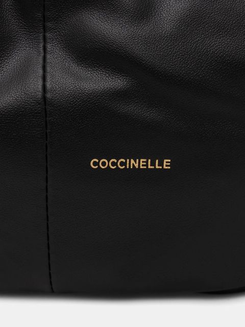 Coccinelle torebka skórzana FUROSHIKI kolor czarny E1 U1A 13 01 01 - zdjęcie produktu nr 2