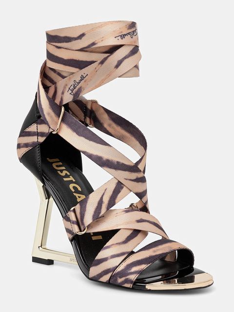 Just Cavalli szpilki kolor beżowy 78RA3S24ZSS70R41 - zdjęcie produktu nr 1