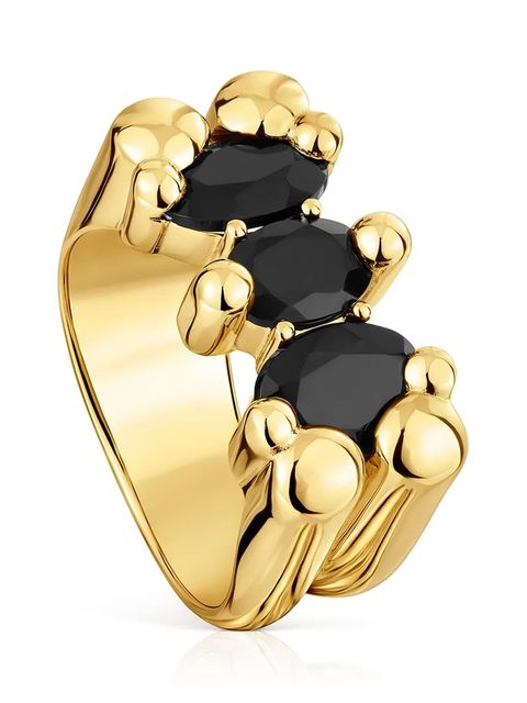 Tous pierścionek ze srebra pokrytego złotem 12 Bold Bear Gem 1004228212 - zdjęcie produktu nr 1