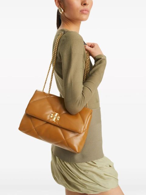 Tory Burch Kira diamond-quilted convertible shoulder bag - Brown - zdjęcie produktu nr 2