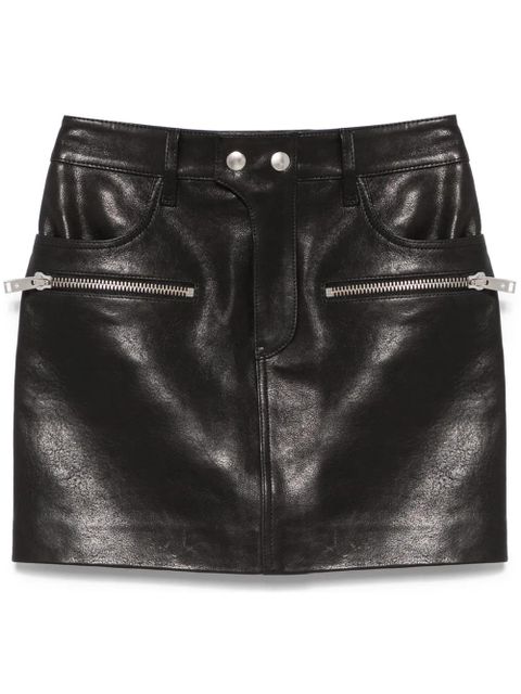 ANINE BING Steel mini skirt - Black - zdjęcie produktu nr 1