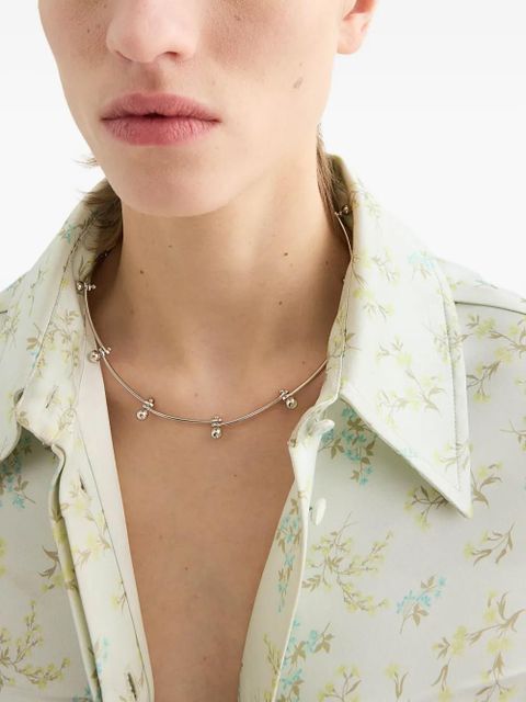 Jil Sander beaded necklace - Silver - zdjęcie produktu nr 2